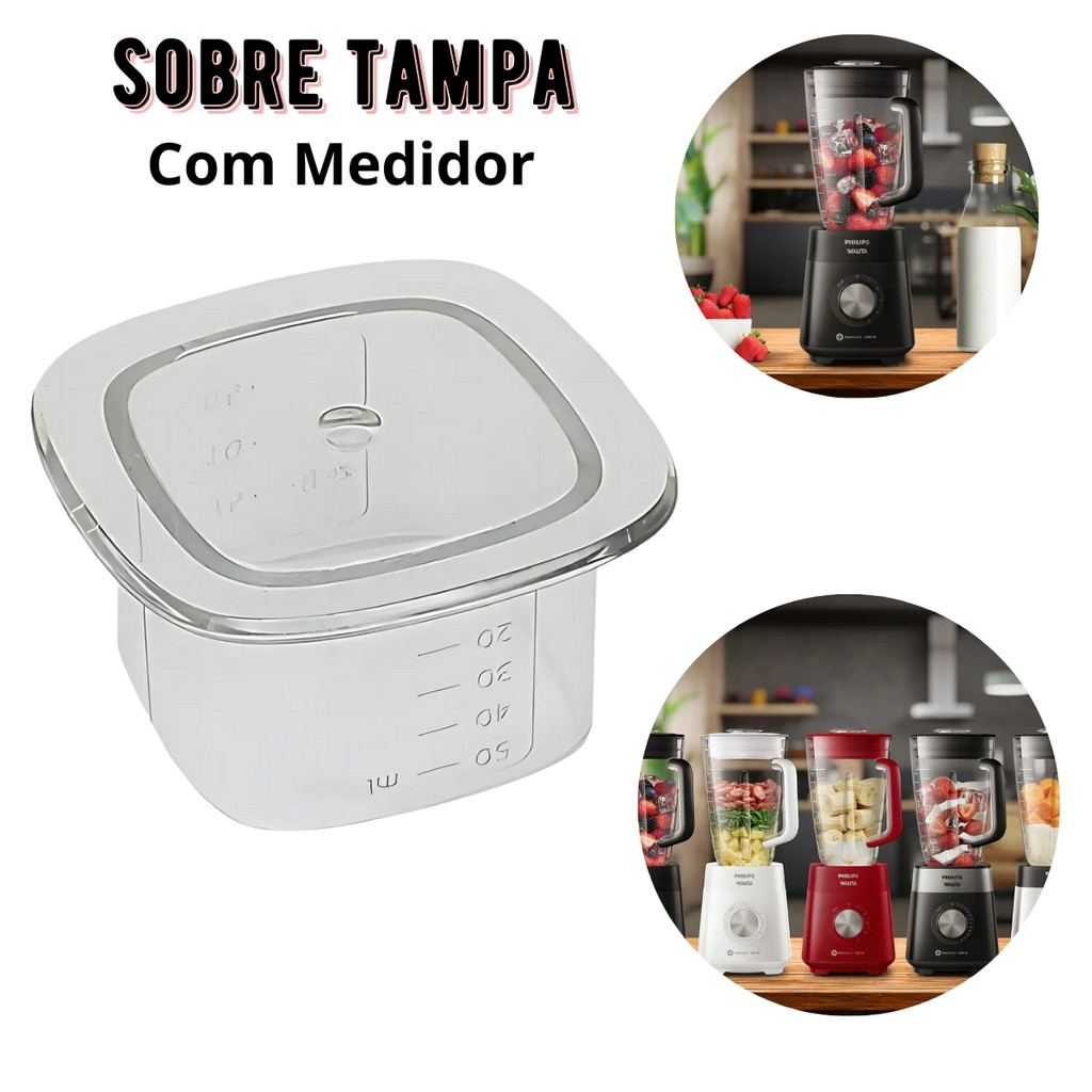 Sobretampa Philips Dosadora Walita Original RI2244, HR2270, HR2271, HR2272, RI2240, RI2242, HR2244 em Oferta na Shopee