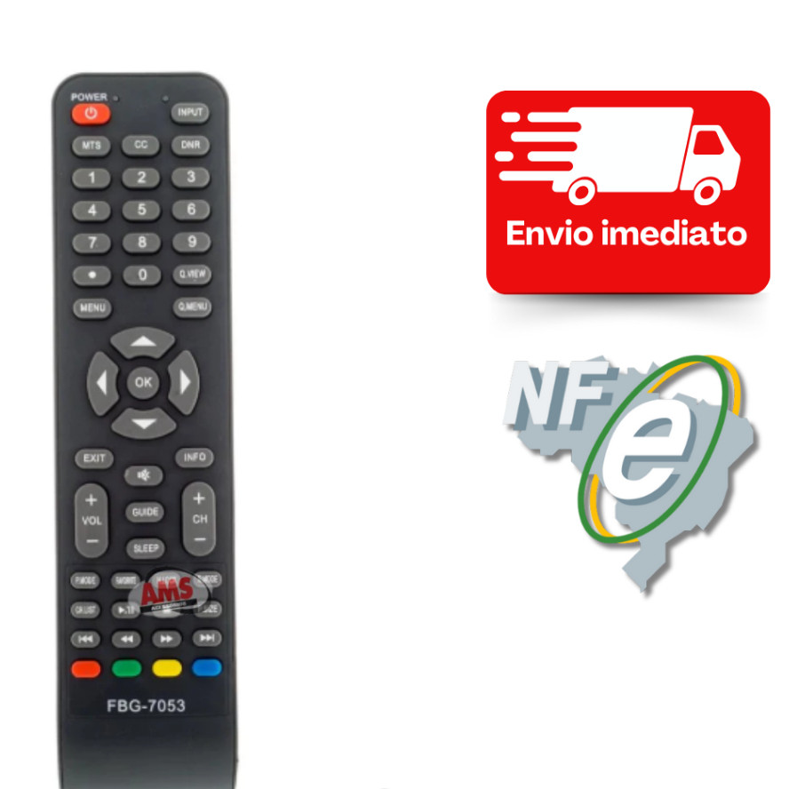 Controle Remoto TV H-Buster HbTV-32L05Hd / HbTV-29D07Hd