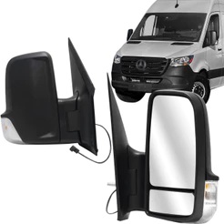 Retrovisor Externo Sprinter 2012 2013 2014 2015 2016 2017 2018 2019 Fixo Com Pisca