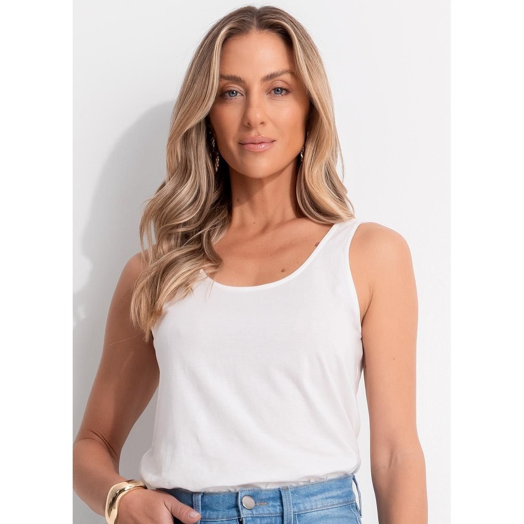 Blusa Em Malha De Algodão Penteado Off White Quintess
