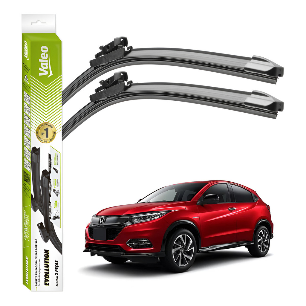 Par Palhetas Limpador Parabrisa Valeo Honda Hr-v 2019 A 2022