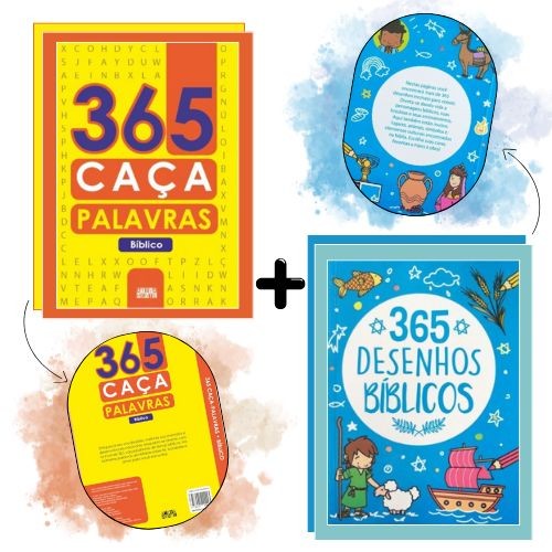 Super Kit Bíblico 365 – Desenhos para Colorir + Caça-Palavras