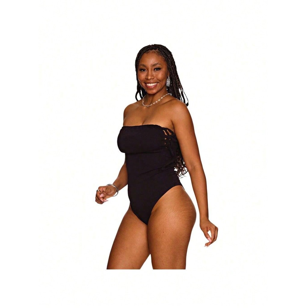 Body Premium Tomara Que Caia Com Laços Laterais Verão Feminino Busto e Barriga Seca Gringa Estilosa Suplex Sexy