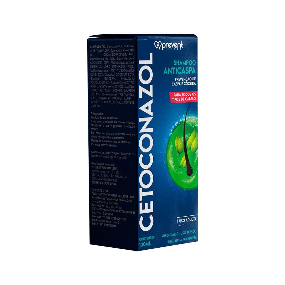 SHAMPOO ANTICASPA CETOCONAZOL PREVENT PHARMA 100ML em Oferta na Shopee
