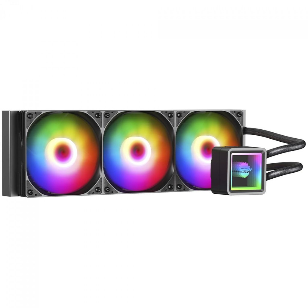 Water Cooler Gamer Ninja Yuki, ARGB, 360mm, Intel-AMD, Controladora, Black, GN-WC-YK360RB em Oferta na Shopee