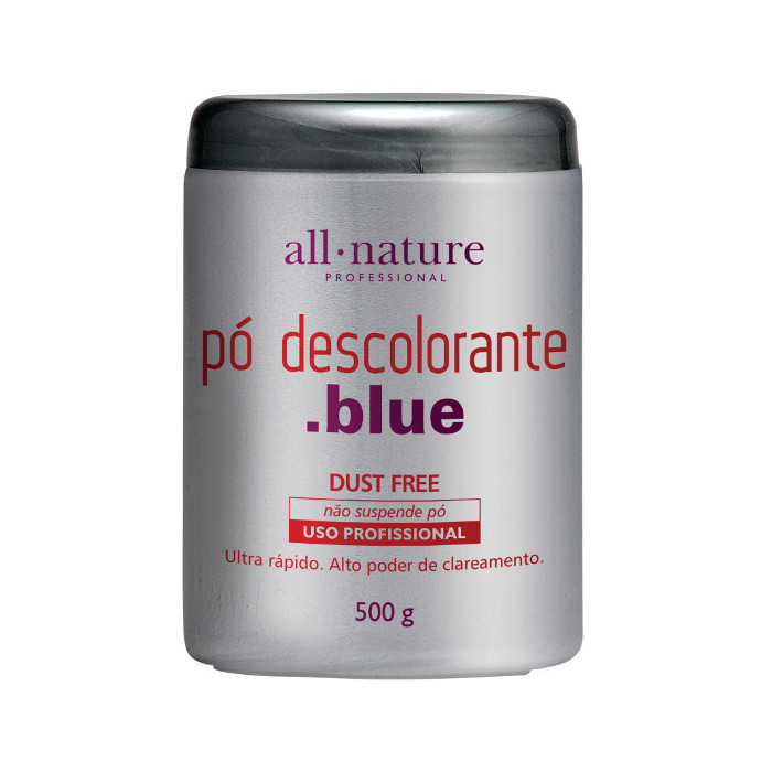 Pó Descolorante Blue 500gr Nature Color All Nature -  Com Ação Rápida Segura e Ativos que Ajudam a Cuidar dos Fios