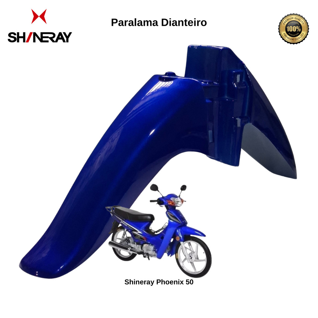 Paralama Dianteiro Shineray Xy 50q Phoenix 50 Gold - Azul