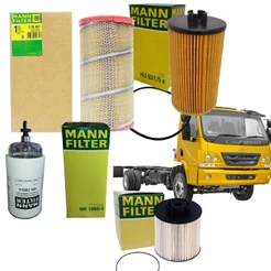 Kit Revisão Troca 4 Filtros MB Mercedes-Benz Accelo 815 / 1016 / 1316 - 2011 a 2018 (Mann Filter)