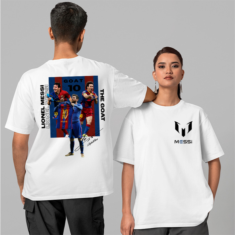 Camiseta Lionel Messi Camiseta Messi Blusa Leo Messi 100% Algodão Futebol Goat Football