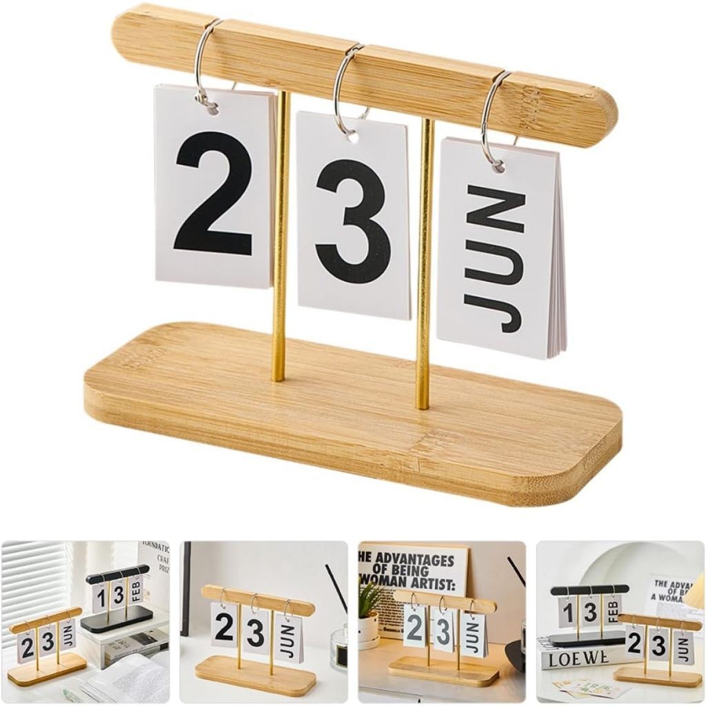Calendário De Mesa Dia E Mês Permanente