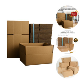 Caixas para Envio e Encomendas 19x11x6 cm Papelão Kraft em Oferta na Shopee