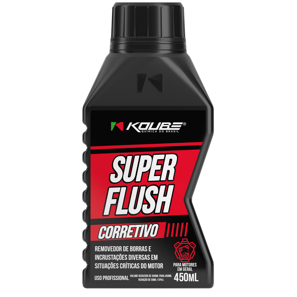 Super Flush Corretivo 450ML Koube Removedor de borras e incrustações em motores Koube 20015