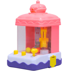 Maquina de Diversão De Pegar Bolinhas Com Garra E Bolas Rosa Princesa - Castela