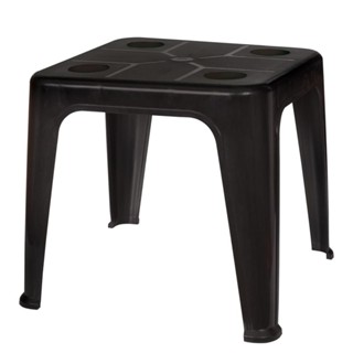 Mesa Plástica de Apoio com Porta Copos Preta Mor em Oferta na Shopee