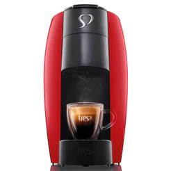 Cafeteira Espresso LOV TRES Vermelha 3 Corações