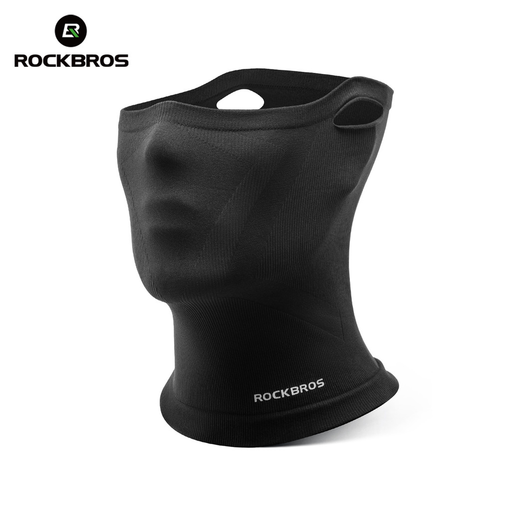 ROCKBROS Ciclismo Orelha-loop Capa Facial Sem Costura Tricô Elástico Confortável Respirável Máscara Das Mulheres Dos Hom