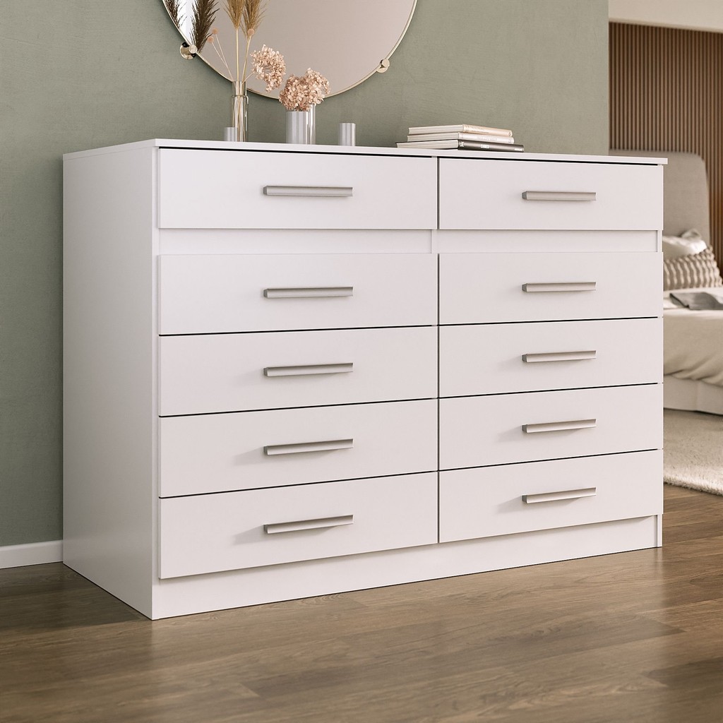 Cômoda 10 -gavetas Alexia - Yescasa Branco em Oferta na Shopee