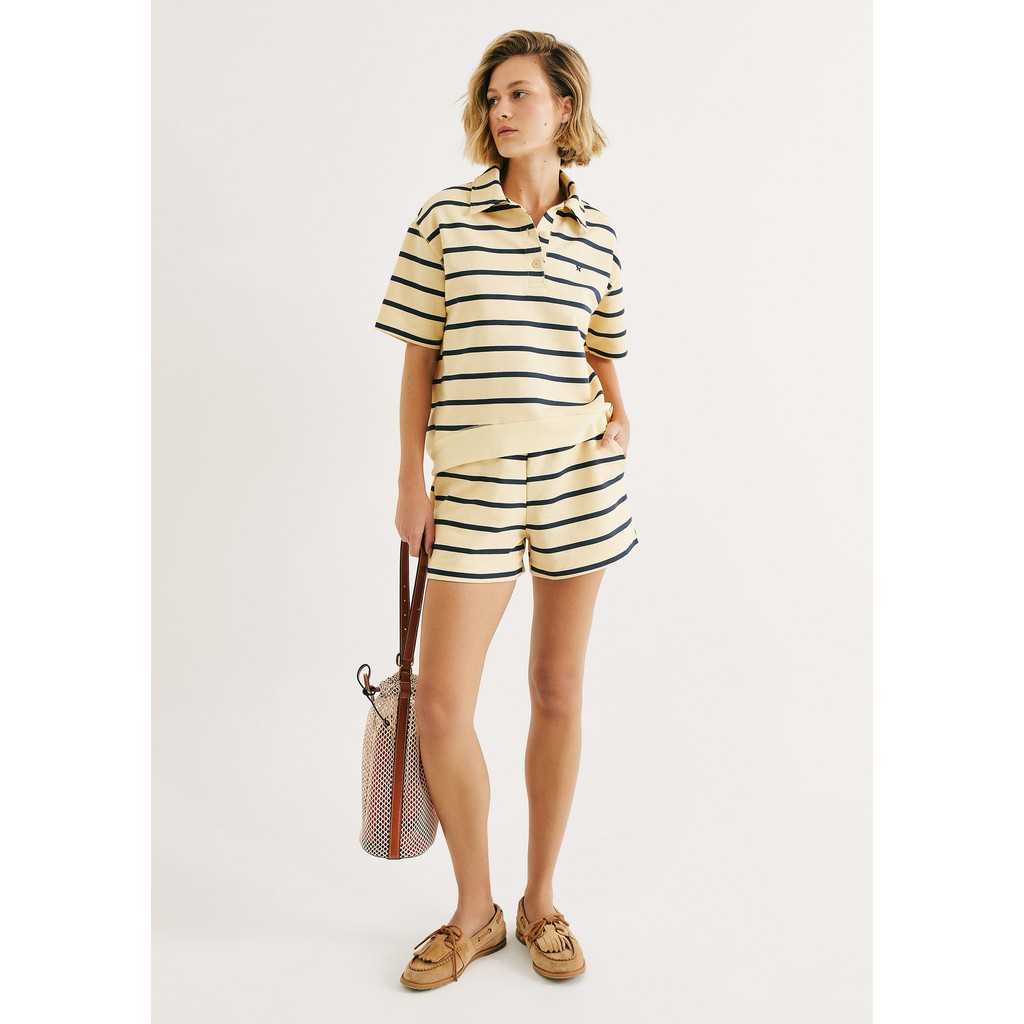 Shorts Feminino Moletom Fio Tinto