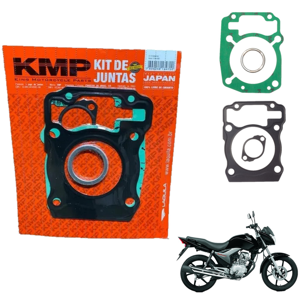 Jg Juntas Kit A Cg 150 p/ 220cc 2004/2015 Kmp Original em Oferta na Shopee