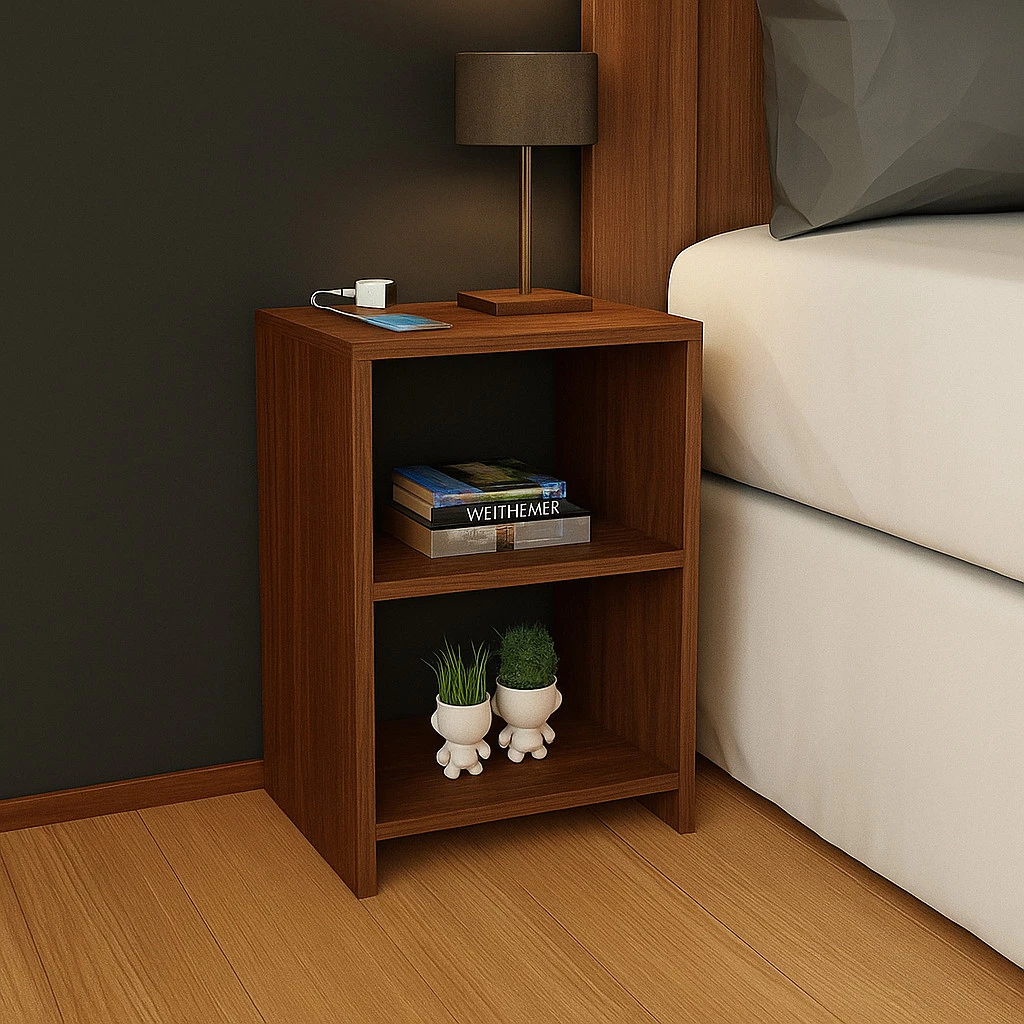 Mesa de cabeceira lateral nicho quarto MDF 6 opções de cores — imagem 1