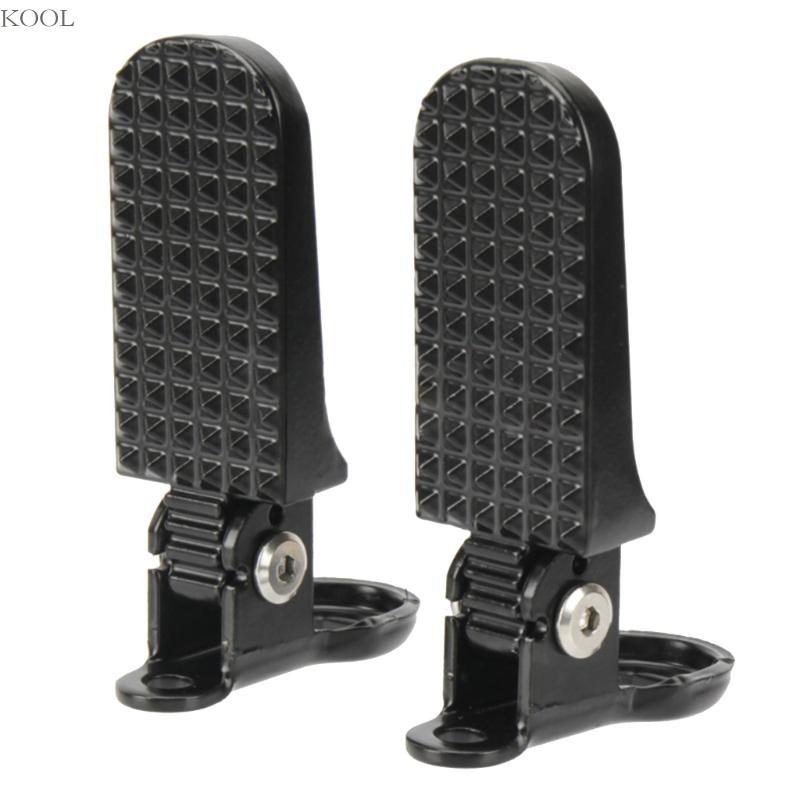 Pedais Traseiros Elétricos KOOL De Alumínio , Apoio Para Os Pés Dobrável Scooter Elétrica , Acessório Preto