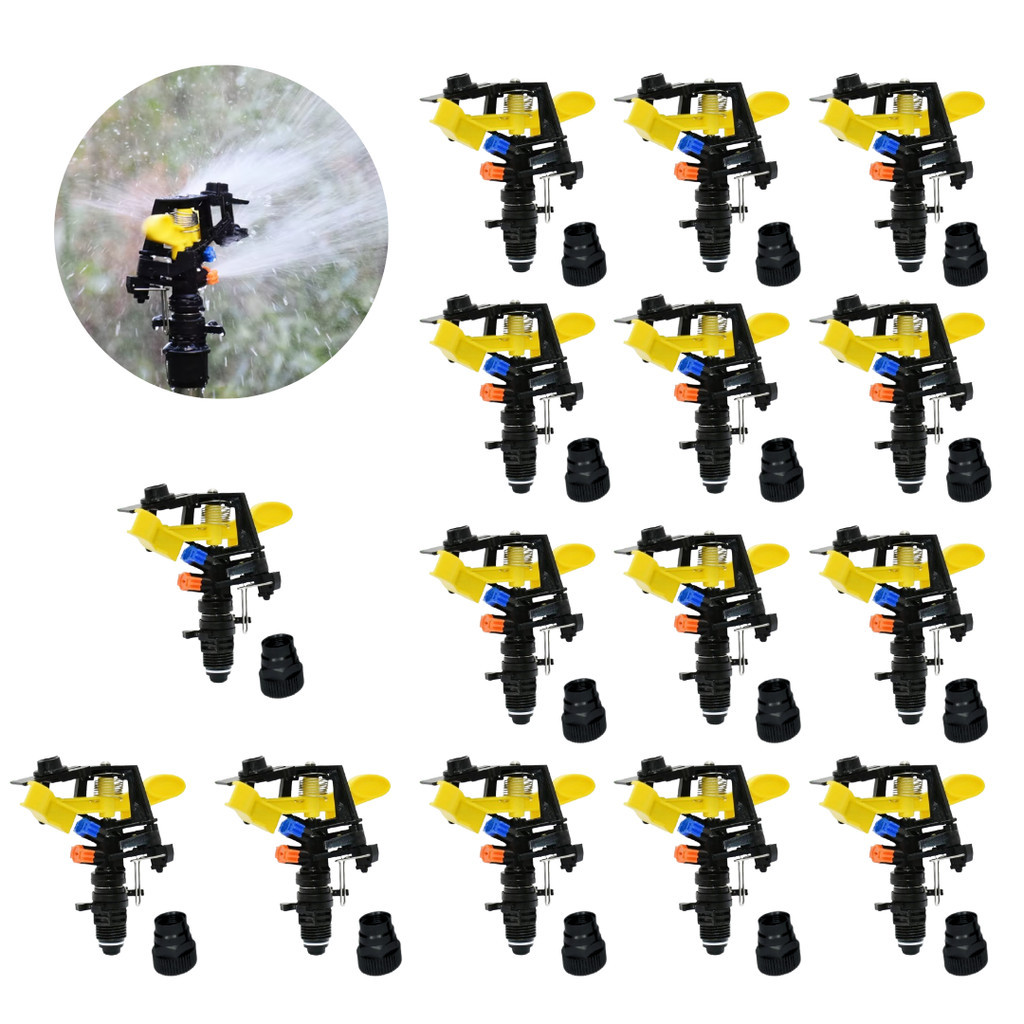 Kit 15 Aspersor 3/4 Setorial Espiga De Impacto Irrigador 3/4 Horta, Jardim, Gramado e Lavoura