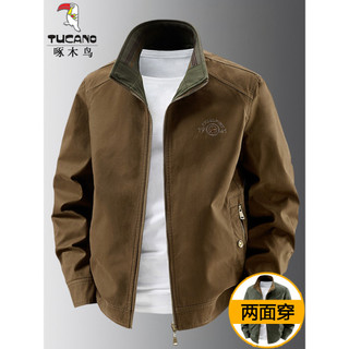 Woodpecker masculino High-End marca jaqueta Workwear administrativo jaqueta Harrington americano outono primavera topo d