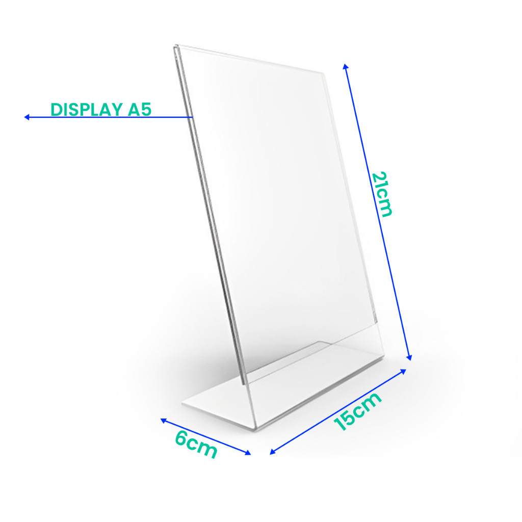 Display Expositor Acrílico A5 Para Mesa Balcão Cardápio Pix