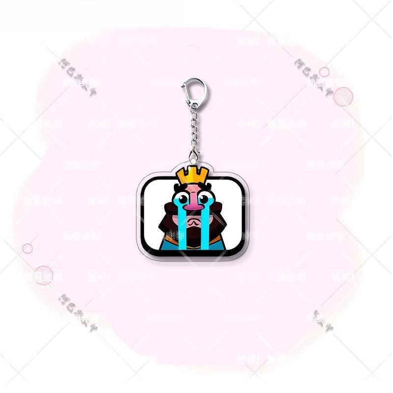 [Pingente] Chaveiro de acrílico da Guerra Real Pingente Jogo Periférico Bonito Rei Pequeno Príncipe Emoticon Bolsa Escol