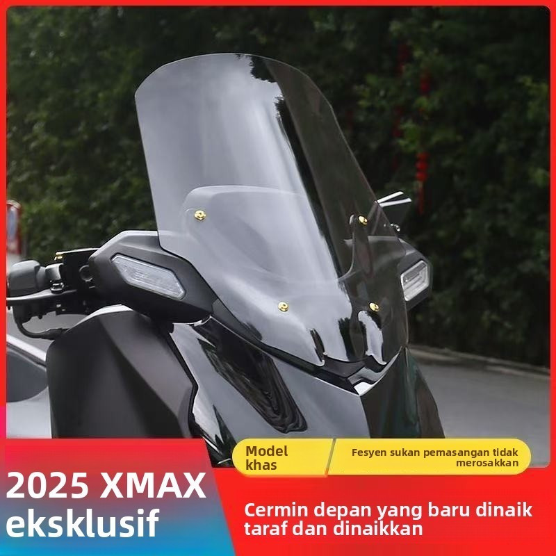 Yamaha XMAX300 2025 Espelho Frontal Esportivo Aerodinâmico Especial À Prova De Vento De 4 Mm Para Instalação Perfeita Se