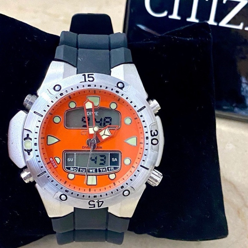 Mega Promoção de lançamento Relógio Multifuncional masculino Aqualand JP 1060 Pulseira de Borracha Envio Rápido + caixa
