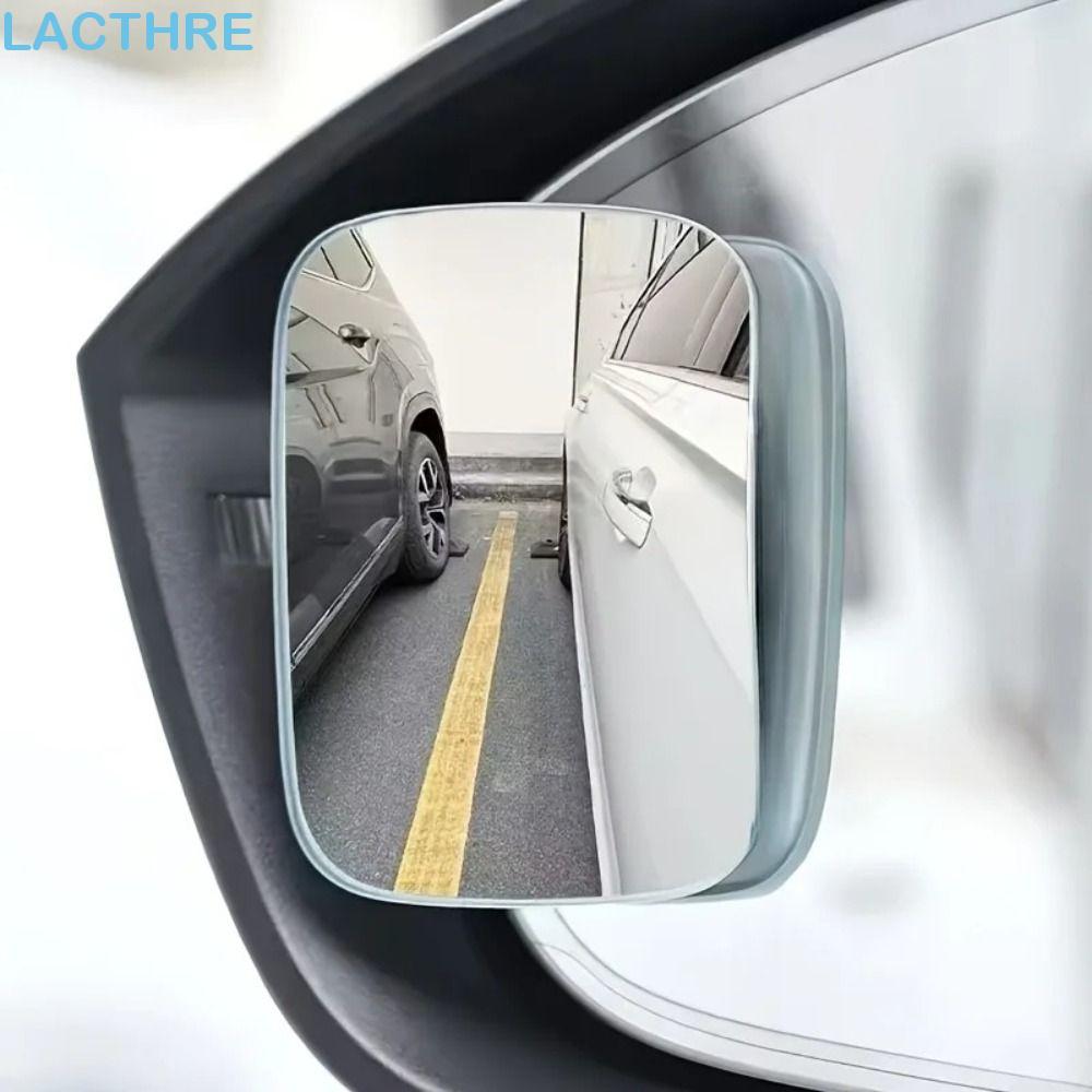 Lactrês 2pcs 360 ° Espelho Retrovisor Quadrado Giratório , Lente Reflexiva De Alta Definição