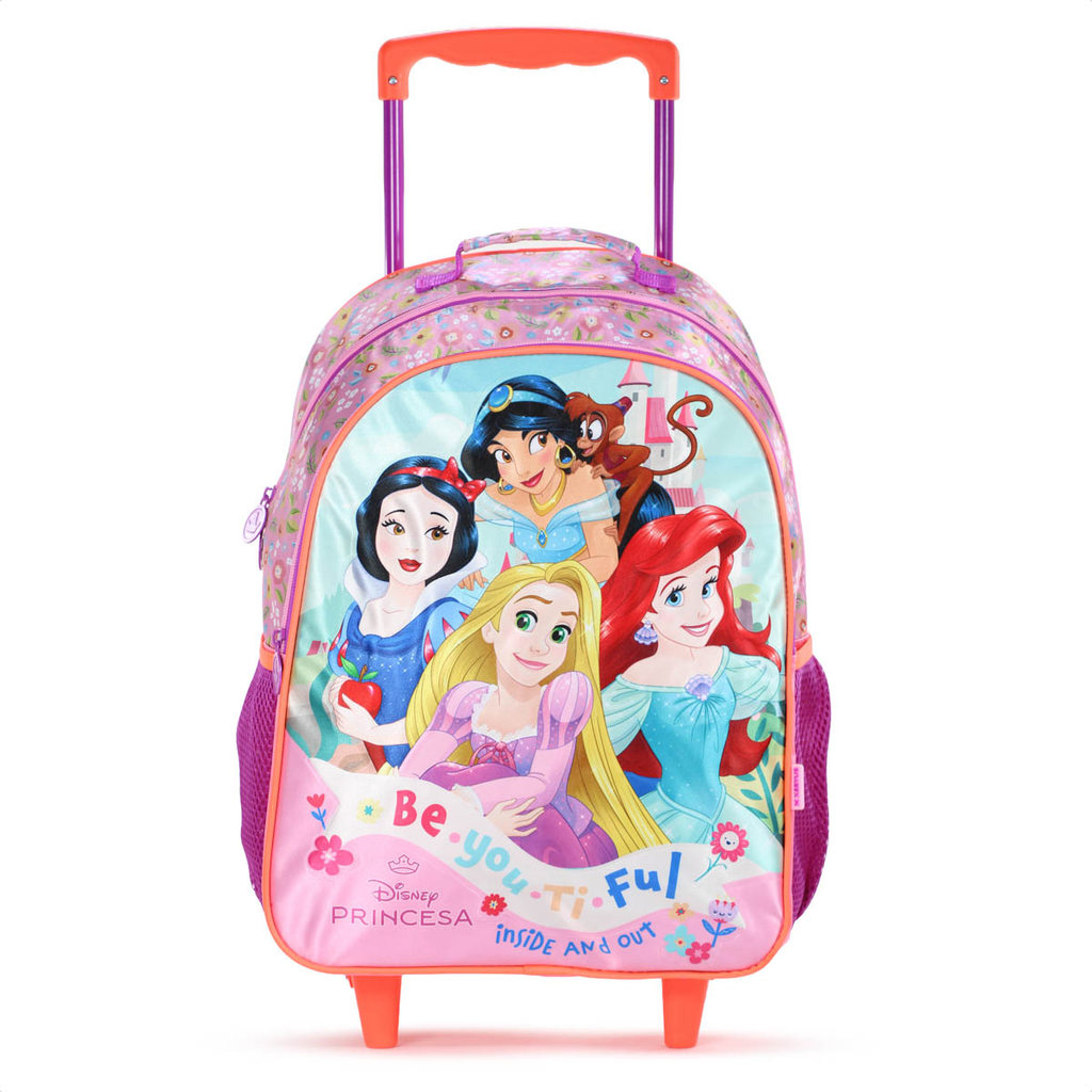 Mochila Com Rodas Escolar Xeryus 16 Princesas da Disney 13150 Rosa - Infantil