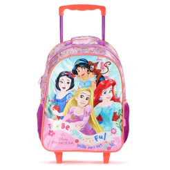 Mochila Com Rodas Escolar Xeryus 16 Princesas da Disney 13150 Rosa - Infantil