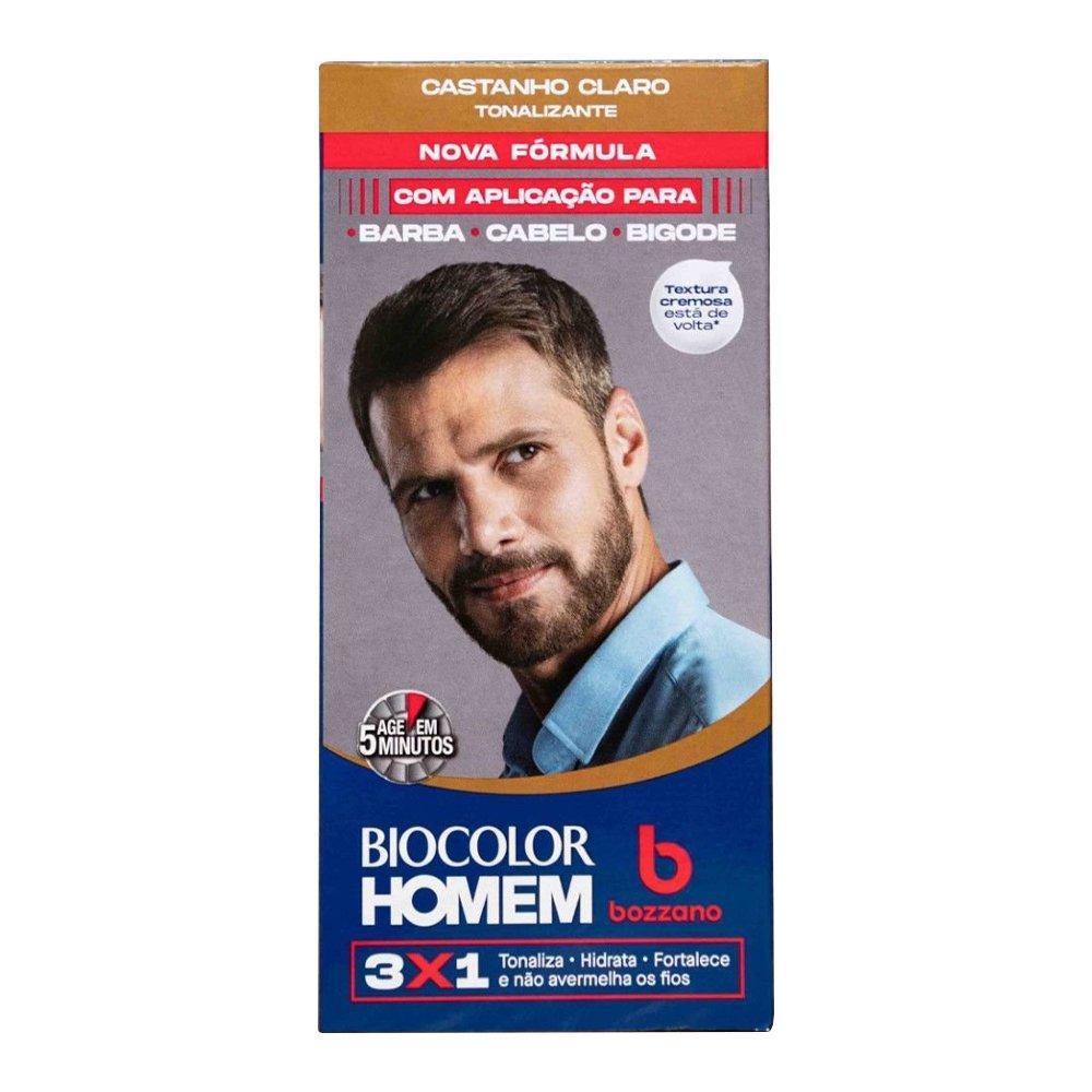 Tintura Bozzano Biocolor Homem Tonalizante de cabelo Castanho Claro