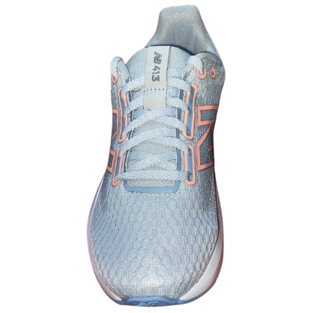 TENIS NEW BALANCE 413 V3 FEMININO-AZUL CLARO / CORAL · foto 2