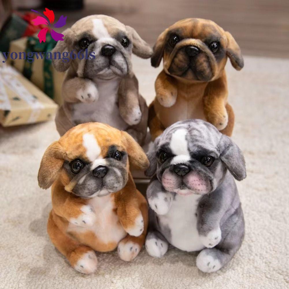 YONGWANG Poodle Pug Recheado , Simulação De Animais De Pelúcia , Brinquedos Para Cachorros , Boneca Fofa E Semelhante A