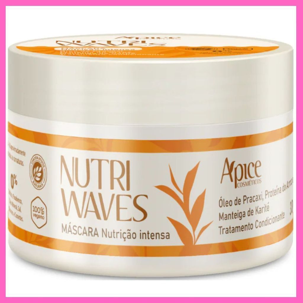 Máscara Nutri Waves Nutrição Intensa 300G - Tratamento Condicionante Apice