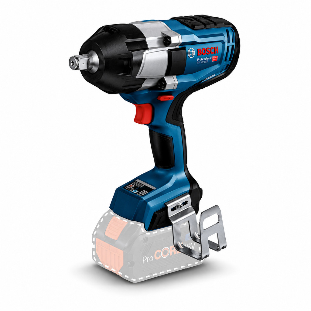 Chave de Impacto GDS 18V-1000 Bosch Biturbo Brushless 18V a Bateria 1/2"