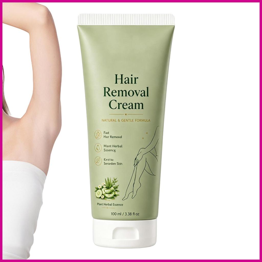 Creme Removedor De Pelos Suave 100ml , Loção Nutritiva E Calmante Para Pele Sensível , Corporais Braços , Mãos landes2br