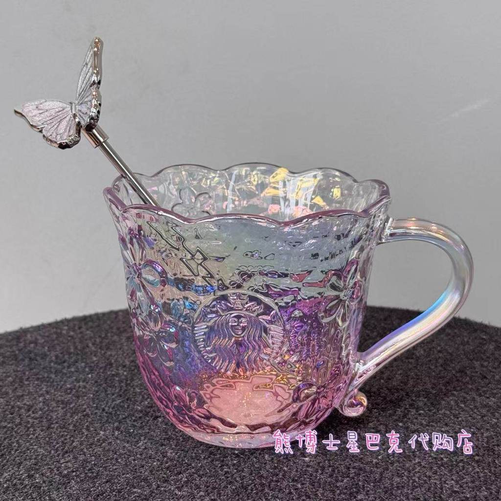 Copo Starbucks 2026 Copo colorido de vidro de mesa Copo Starbucks 2026 Twilight Sakura Series20260617