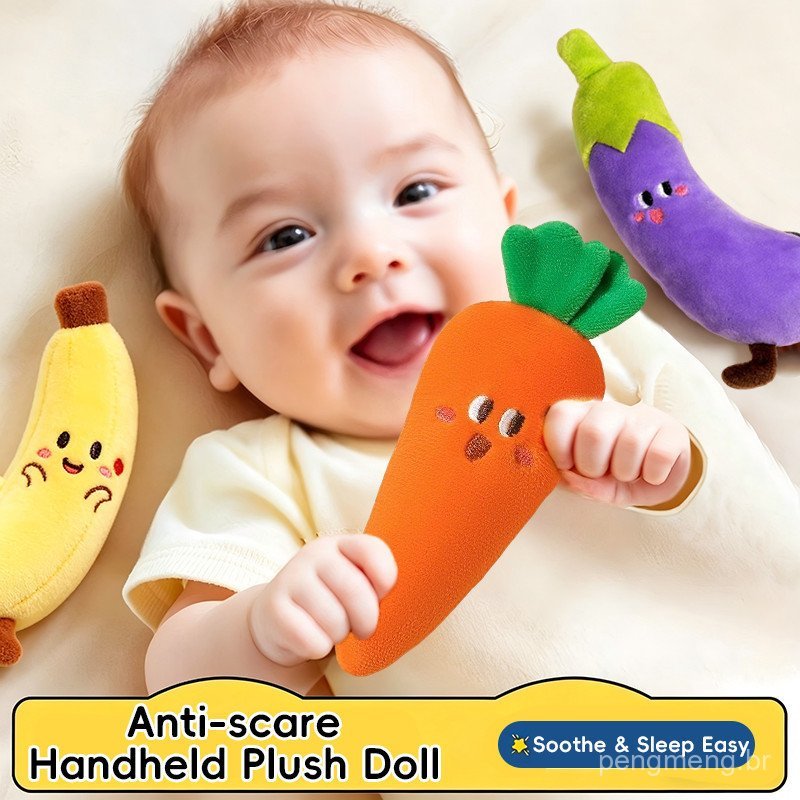 Bebê anti-Susto Portátil Boneca De Pelúcia Brinquedo De Dormir Cenoura Calmante Conforto Aperto De Mão E Agarrando Sleep