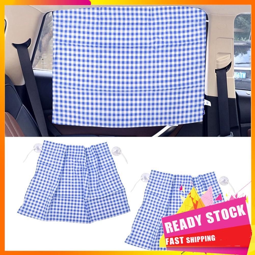 Hbhbhbhbb 2 peças persianas de janela de carro para o lado do bebê protetor solar grade design anti cortina com ventosa