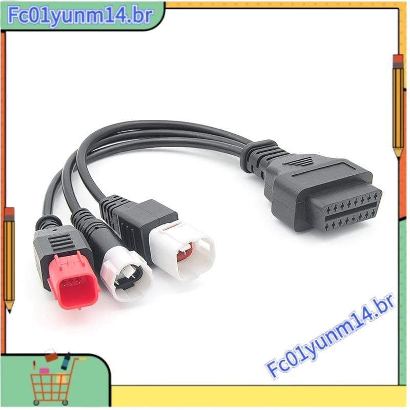 Cabo De Diagnóstico OBD2 Para Motocicleta Kline Euro5 , 16 Pinos 3 4 6 OBD2 , Adaptador , Peças De Reposição , Acessório