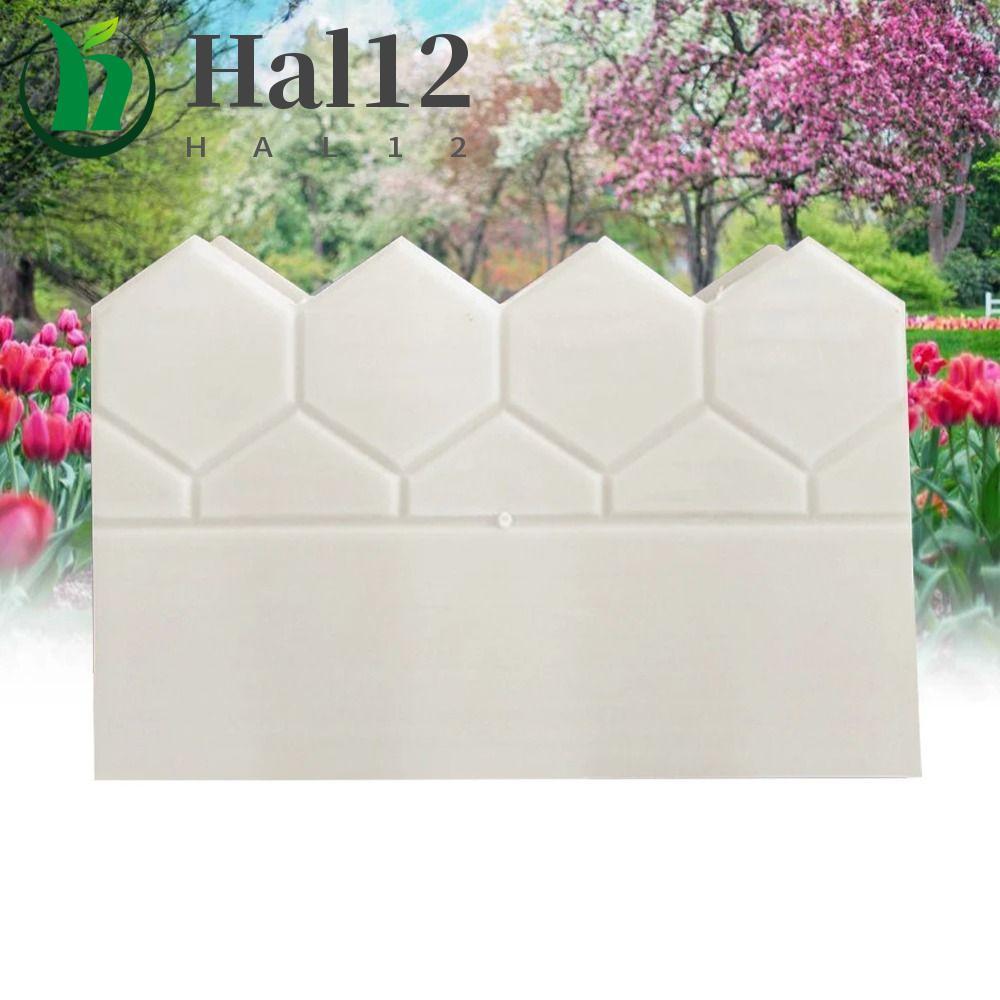 Molde Decorativo De Tijolo HALB , De Cimento De Cerca De Jardim Antigo De Plástico , Modelo De Pedra Lateral De Cama De