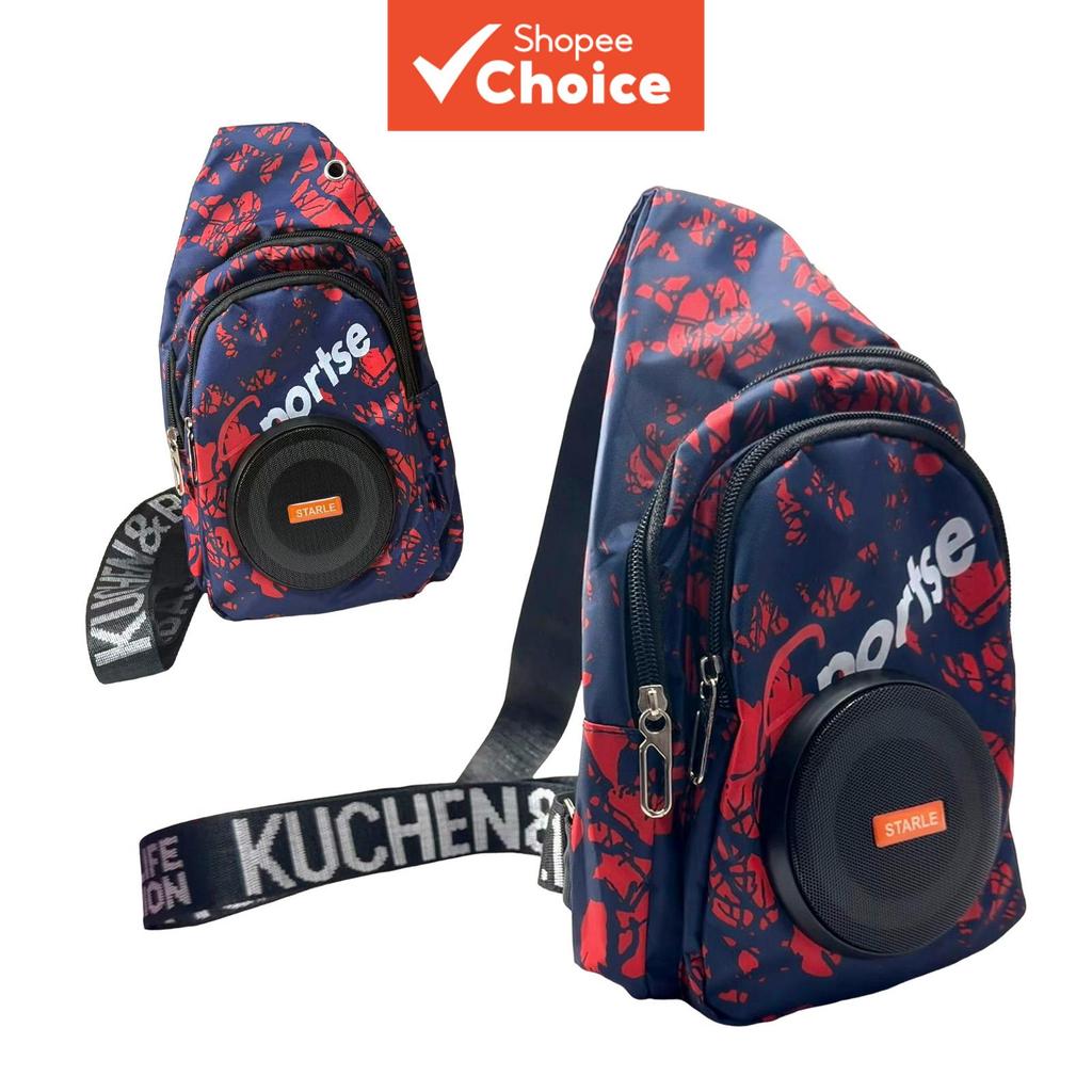 Bolsa Tiracolo, Mochila Transversal de Peito para Caixa de Som Bluetooth, Mochila de Som Sem Fio Portátil para Viagem,