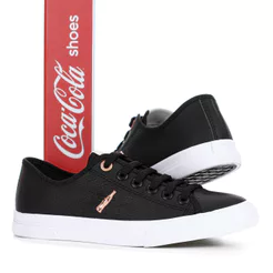 Tênis Coca Cola Flow Town Preto e Cobre - Feminino