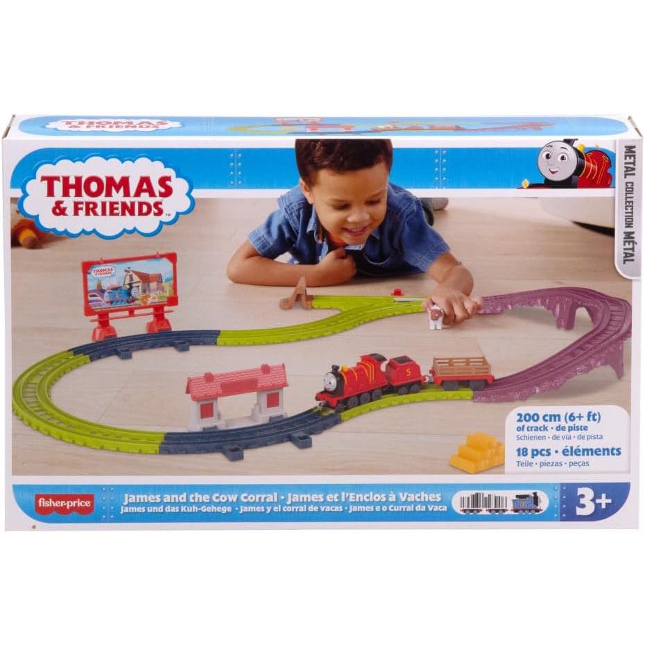 Pista James e o Curral de Vaca - Thomas e Seus Amigos Push Along - Fisher Price - Mattel