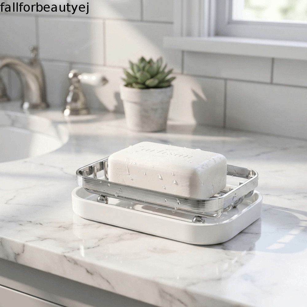 Saboneteira De Metal FALLFORBEAUTYEJ , Suporte De Sabonete De Aço Inoxidável Com Drenagem Automática Antiferrugem , Anti