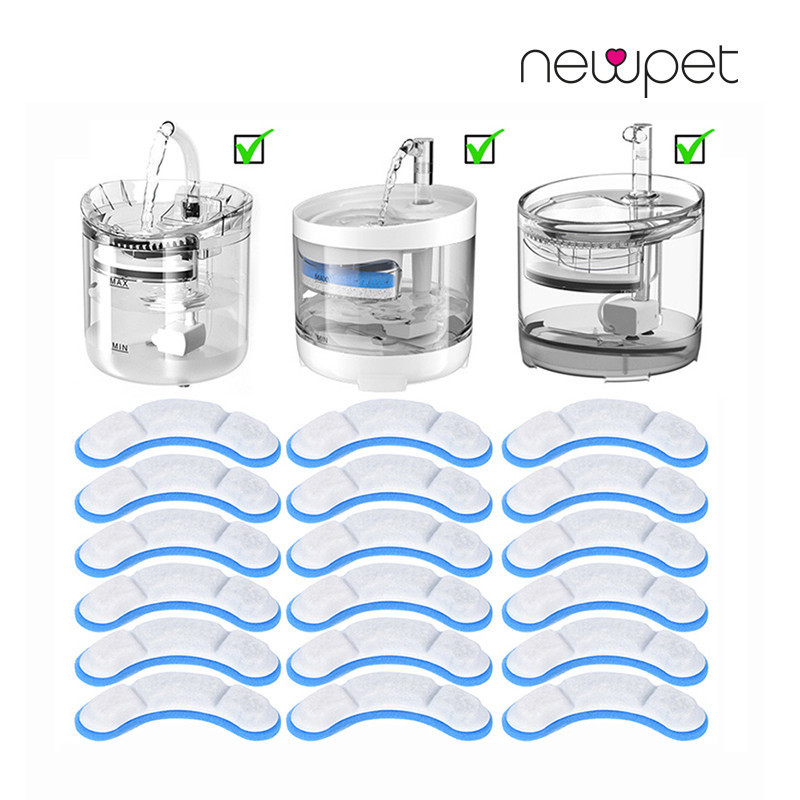 Newpet Kit 4 Filtros Refil Bebedouro Fonte De Água Pet Cães Gatos